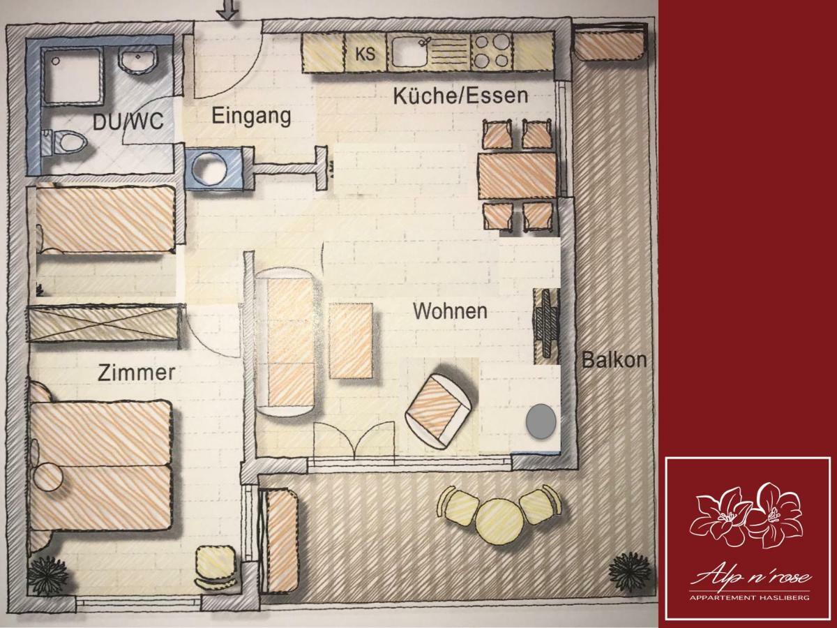 Alp N' Rose Apartamento Hasliberg Exterior foto